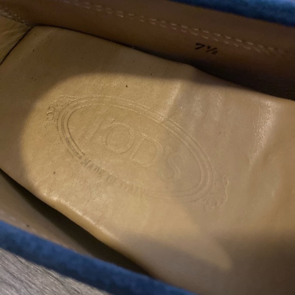 TOD’S Blue Suede Driving Loafers main image 6